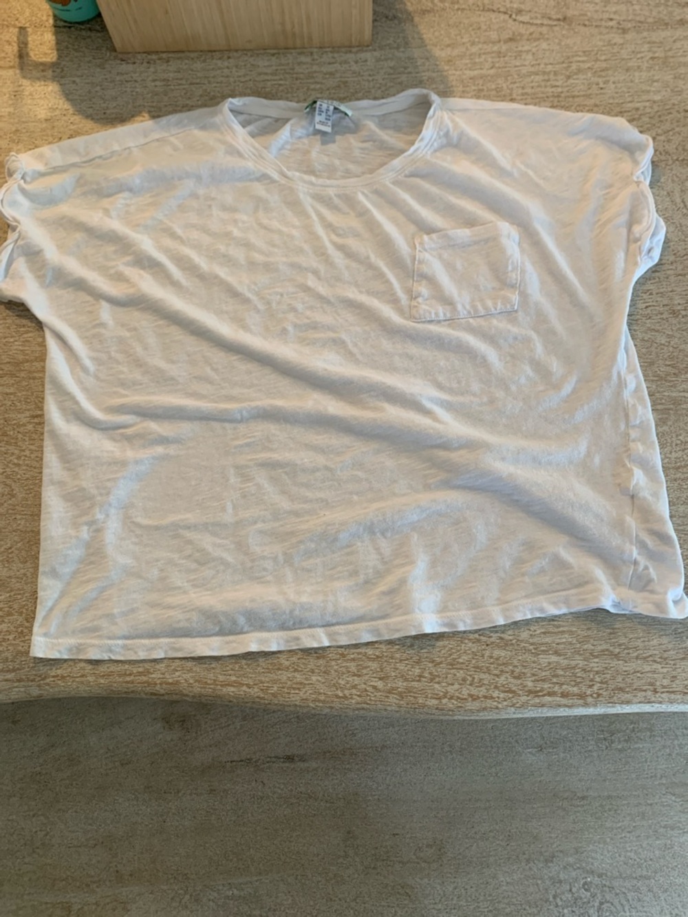 New Look White Short Sleeve Pocket Tee